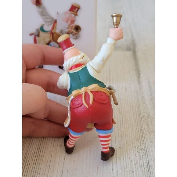 Hallmark Toymaker Santa 2010 ornament Xmas trumpet bell - Picture 3 of 6